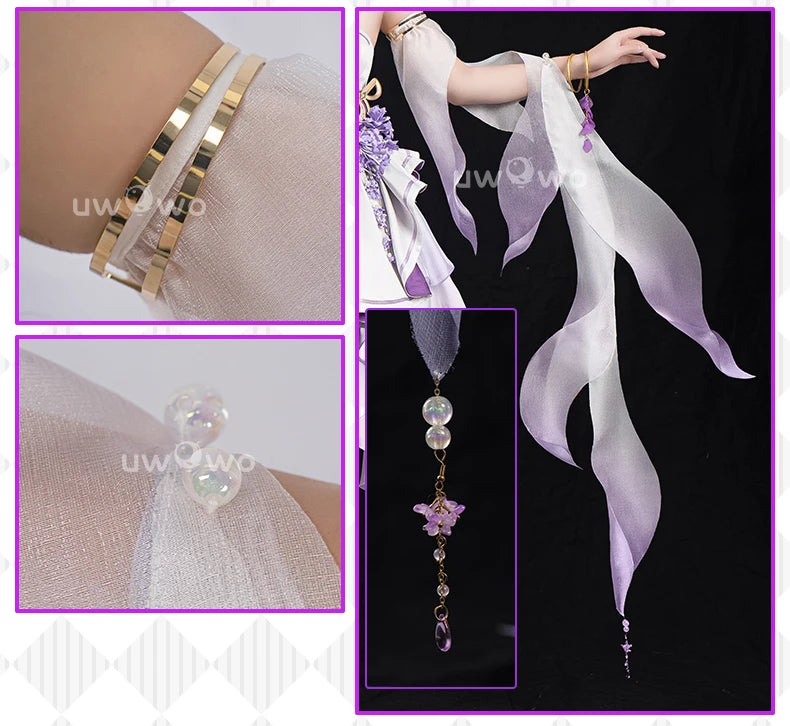 PRE SALE UWOWO Robin Cosplay Game Honkai Star Rail Fanart Robin Wisteria Gown Cosplay Costume Halloween Costume