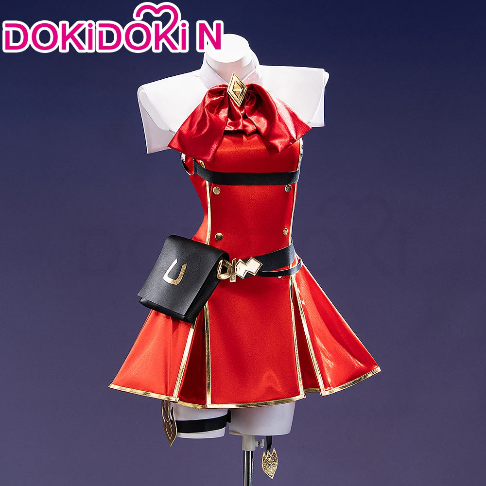 IN STOCK Gold Ship Cosplay Costume Game【S-2XL】DokiDoki-N Women Halloween Red Uniform Gold Ship Costume Plus Size
