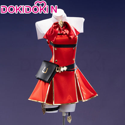 IN STOCK Gold Ship Cosplay Costume Game【S-2XL】DokiDoki-N Women Halloween Red Uniform Gold Ship Costume Plus Size