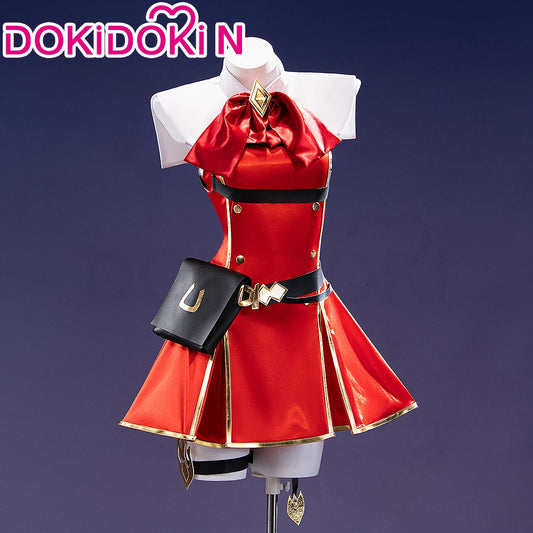 IN STOCK Gold Ship Cosplay Costume Game【S-2XL】DokiDoki-N Women Halloween Red Uniform Gold Ship Costume Plus Size