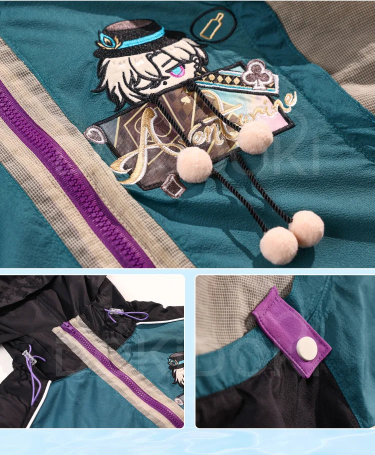 Aventurine Blade Robin Firefly Sparkle Feixiao Doujin Cosplay Costume Game Honkai: Star Rail DokiDoki-SR HSR Sunscreen Jacket
