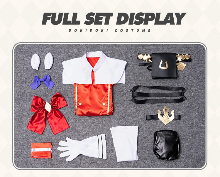 IN STOCK Gold Ship Cosplay Costume Game【S-2XL】DokiDoki-N Women Halloween Red Uniform Gold Ship Costume Plus Size