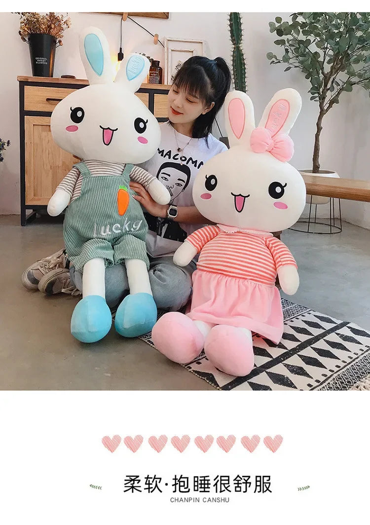 45-130cm Cute Long Legs Rabbit Plush Toy Stuffed Soft Animal Bunny Doll Baby Kids Toys Birthday Gift Christmas Present for Girl