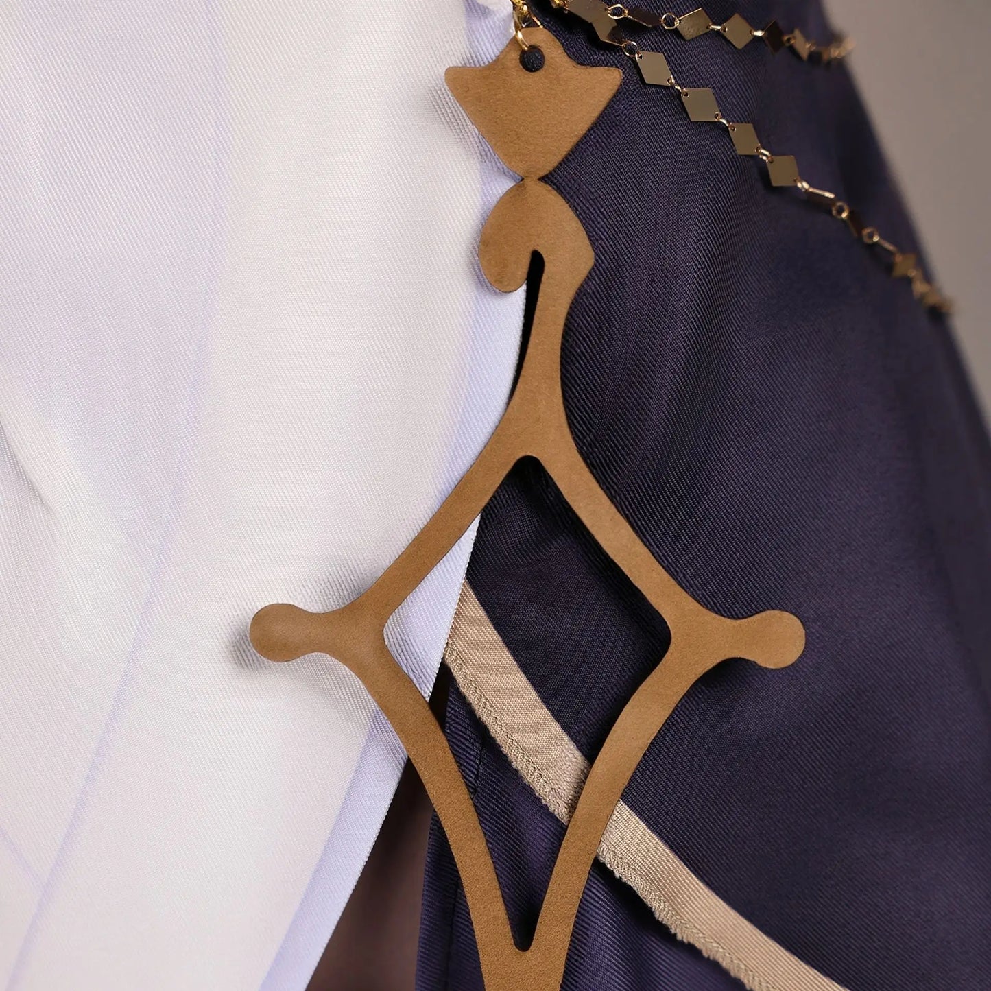 Genshin Impact Rhinedottir Naberius Cosplay Costume Dress Wig Uniform Headwear Four Shades Halloween Party for Women Girls Prop