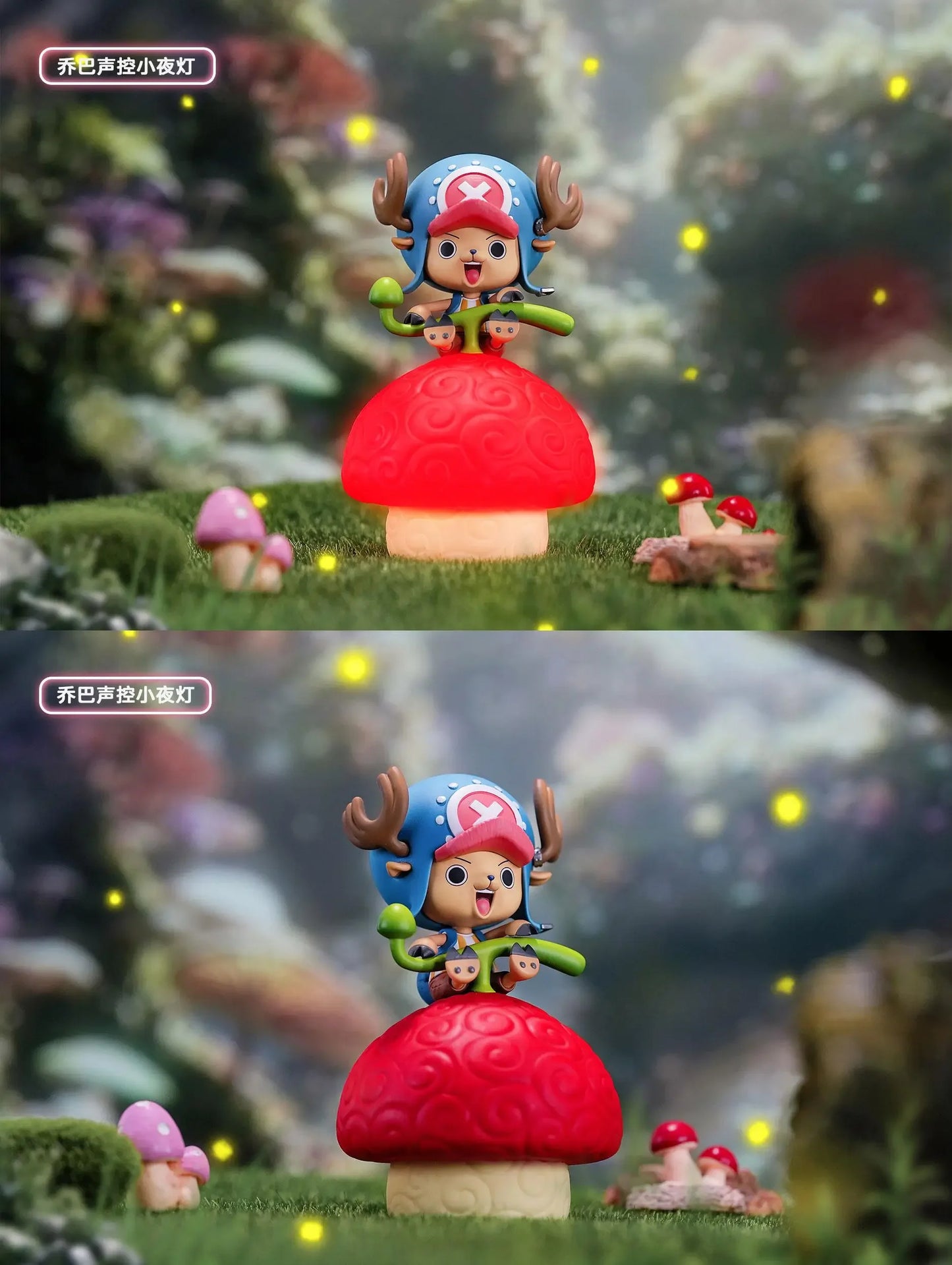 One Piece jimei Devil Fruit Serie Voice-Controlled Night Light Luffy Nico Robin Chopper Portga·D· Ace Anime Figure Desktop Model