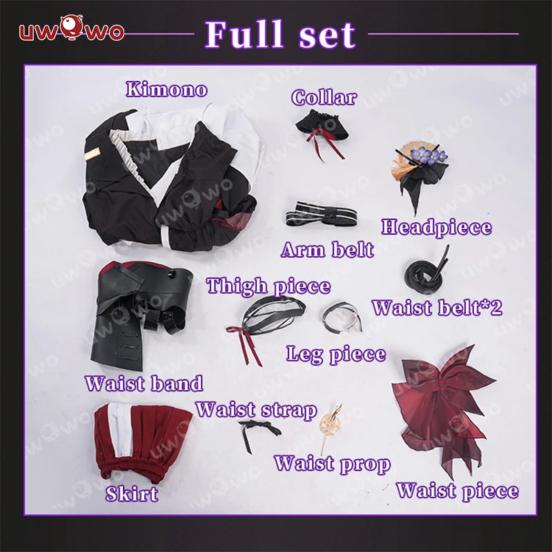 PRE SALE UWOWO Game Genshin Impact Baal Raiden Shogun Detective Fanart Casual Cosplay Costume S-3XL Halloween Costume