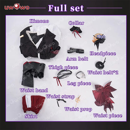 PRE SALE UWOWO Game Genshin Impact Baal Raiden Shogun Detective Fanart Casual Cosplay Costume S-3XL Halloween Costume