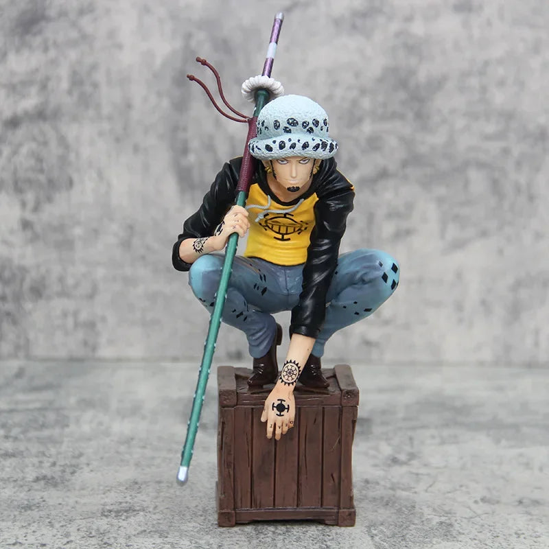 21cm/8.2inch One Piece Character Trafalgar D. Water Law PVC Action Figure Model Statue Collection Decoration Toys Gift