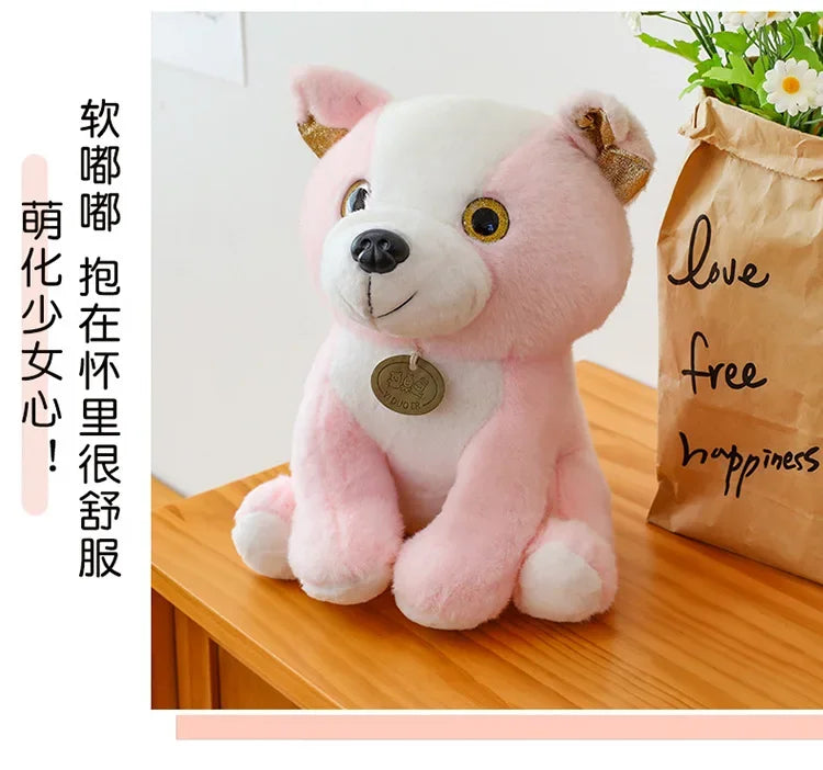 New 3 Colors 20-35cm Bulldog Plush Stuffed Puppy Doll Cute Puppy Plush Kawaii Animal Toy Children's Birthday Gift Doll Kids To