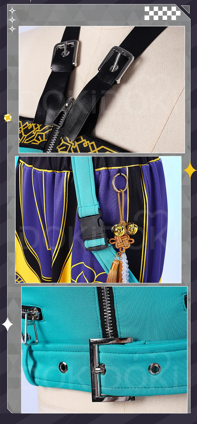 【Last Batch】IN STOCK Rumii Zoeyy Miraa Cosplay Costume【XS-3XL】DokiDoki-R Women Yellow Suit Rumii Miraa Costume Plus Size