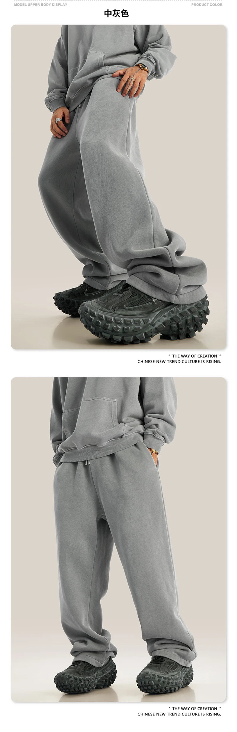 ZODF Retro 2025 Winter Washed Fleece Straight Pants For Men Unisex Loose 360gsm Knitted Warm Soft Trousers Brand Clothes HY0869