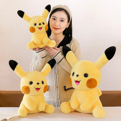 35-70CM Big Size Sitting Pikachu Plush Pokemon Cartoon Anime Peluche Kawaii Ornament Stuffed Animal Children's Toys Gifts