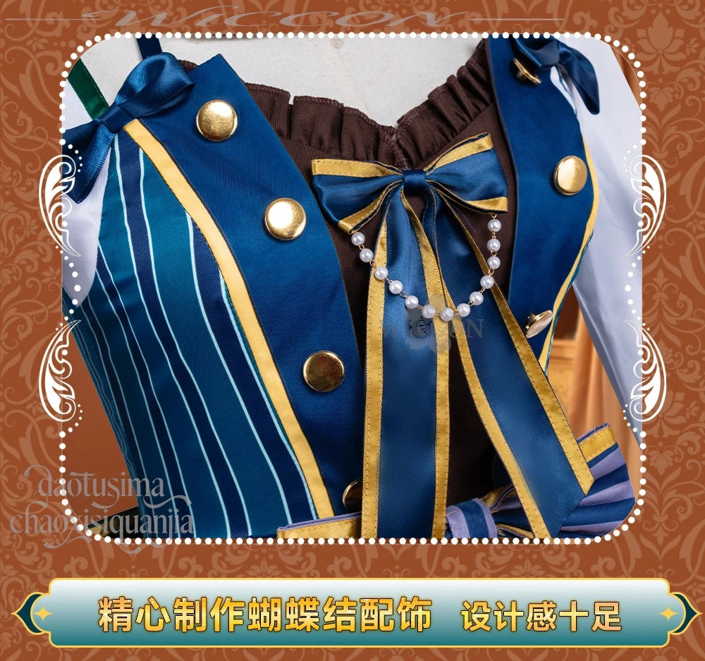 Genshin Impact Lynette Cosplay Set Polyester Unisex