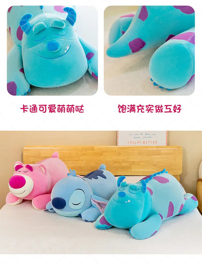 80cm Big Size Disney Lotso Stitch James P. Sullivan Stuffed Animal Cute Plushies Room Decoration Pillow Children's Holiday Gift