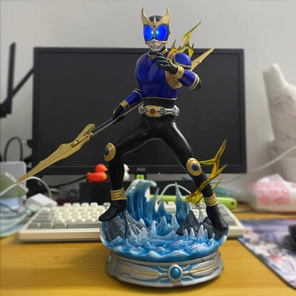 38cm Masked Rider Kuuga Rising Dragon Form Anime Figure Kamen Rider Figurine Collection Statue Model Ornament Room Desk Toy Gift