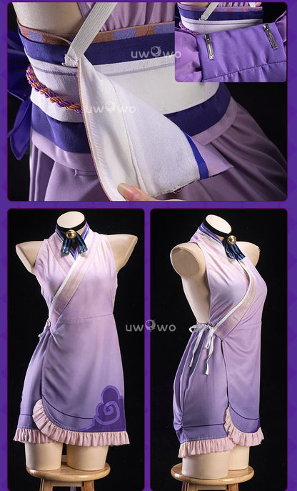 UWOWO Yumemizuki Mizuki Cosplay Game Genshin Impact Yumemizuki Mizuki Cosplay Costume Plus Size 3XL Halloween Costume