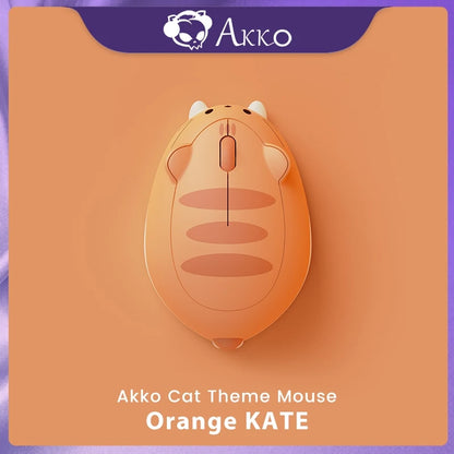 Akko Cat Theme Mouse 2.4GHz Bluetooth 3.0 / 5.0 Wireless Tri-mode Mouse for PC Laptop Computer Plug and Play