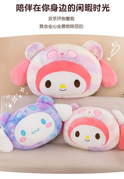 New Sanrio Plush Kuromi Plush Toys Kawaii Cute Cartoon Plush Toys Lovely Anime Pillow Stuffed Doll Kids Girl Toy Birthday Gift