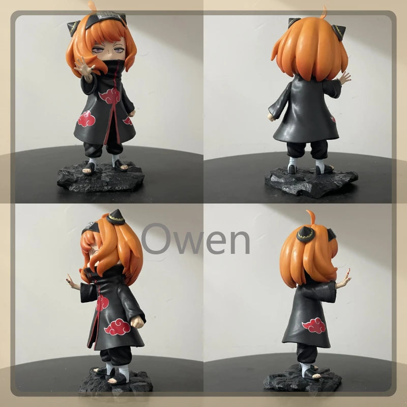 Spy×family Anime Figurine Forger Anya Cos Naruto Akatsuki Figures Toys 18cm PVC Model Collection Statue Decoration Birthday Gift