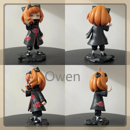 Spy×family Anime Figurine Forger Anya Cos Naruto Akatsuki Figures Toys 18cm PVC Model Collection Statue Decoration Birthday Gift