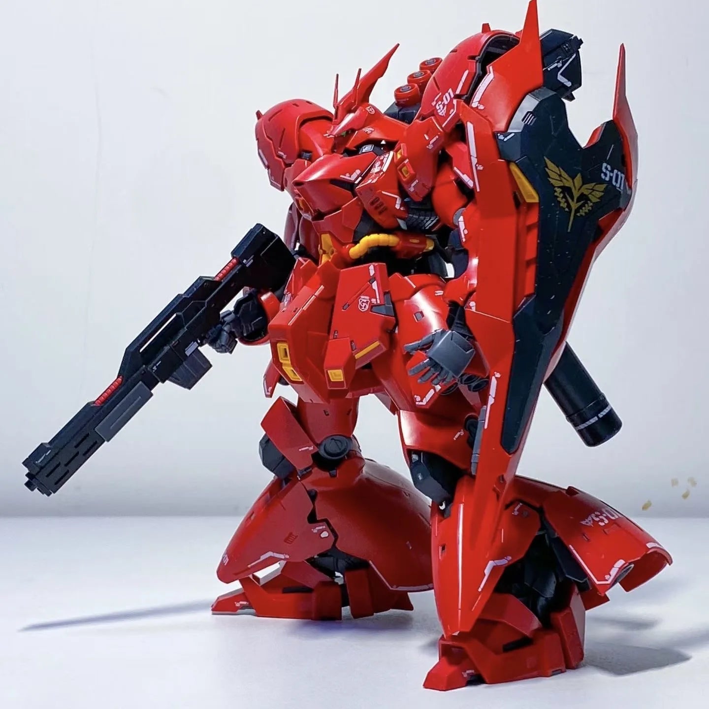 SIHAI Model SAZABI RG 1/144 MSN-04 Electroplate Version Assembly Model Kit Toys Action Figures Robot Plastic Model Kits Gift