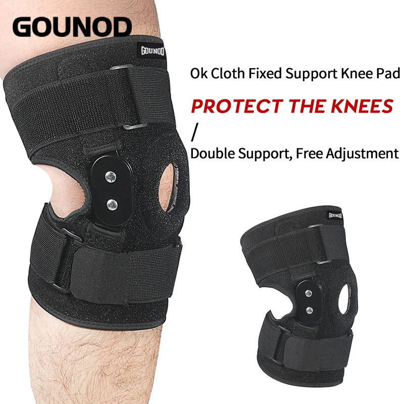 1pc Adjustable Hinged Knee Brace Knee Joint Support Wrapped