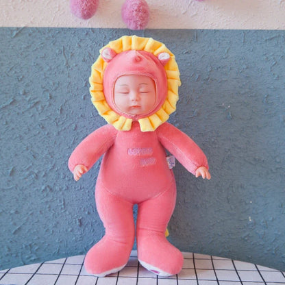 Lifelike Reborn Baby Dolls Soft Body Realistic Newborn Dolls Sleeping Girl Dolls Stuffed Toy Easter Stuffed Animal Bunny Rabbit