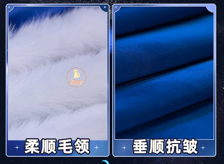 Honkai Star Rail Cerydra Cosplay Costume Wig Dress Uniform Crown Headwear Festival Halloween Party for Women Girls Carnival Prop