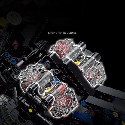 1:8 MOC Building Blocks Motorbike Model City Racing Vehicle Technical Bricks Birthday Gifts Toys for Kids Boys Children  600+pcs