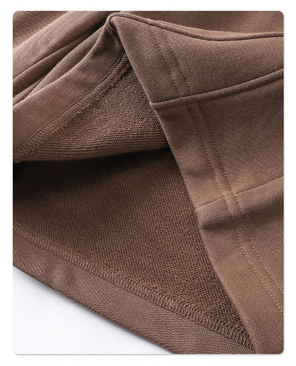 ZODF Trendy 2025 Men Summer Patchwork 345gsm Shorts Unisex Casual High Street Loose Fit Sport Solid Shorts Streetwears HY1053