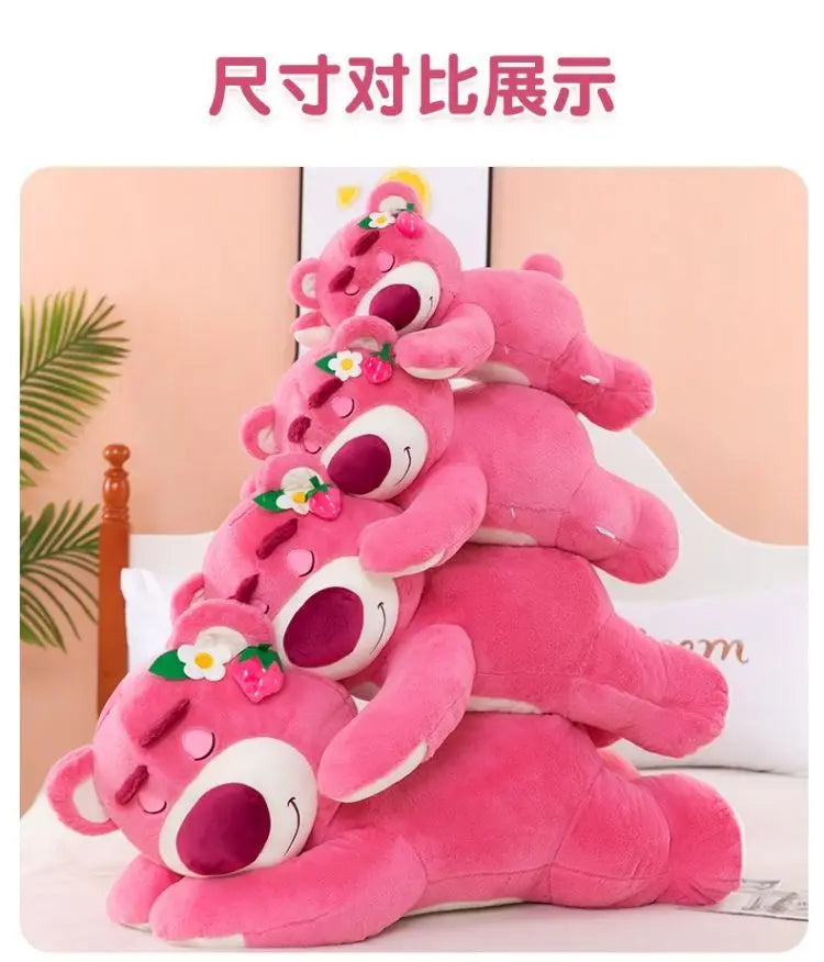 40/70/100cm Super Big Size Lotso Disney Anime Plush Stuffed Doll Room Decoration Kawaii Peluche Children's Pillow Holiday Gift