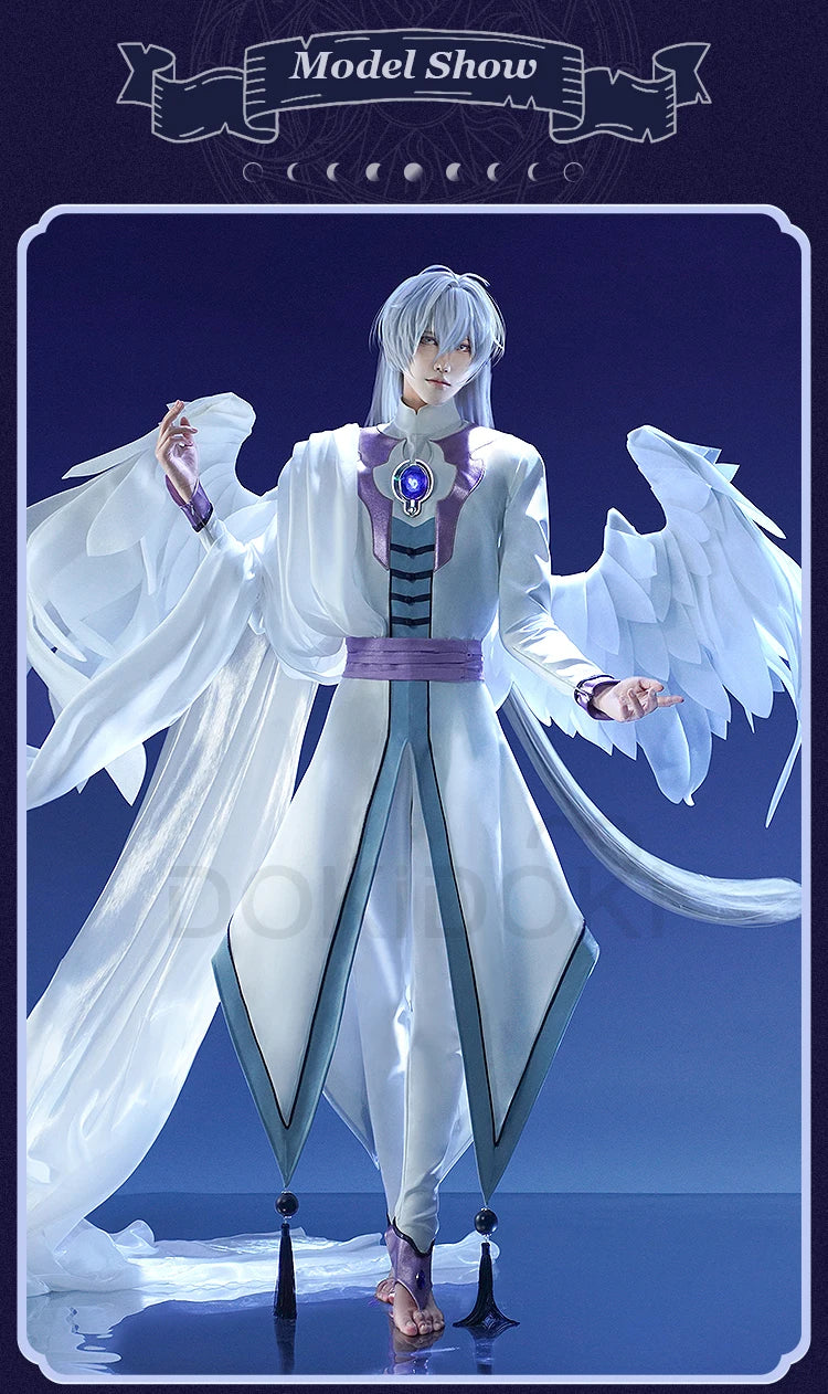 IN STOCK Yue Cosplay Costume Anime Card Captor Sakura DokiDoki-SR Tsukishiro Yukito Men Cosplay Costume Halloween
