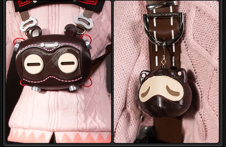 Zenless Zone Zero Ukinami Yuzuha Cosplay Costume Wig Skirt Sweater Uniform Headwear Spook Shack Halloween Party for Women Girls