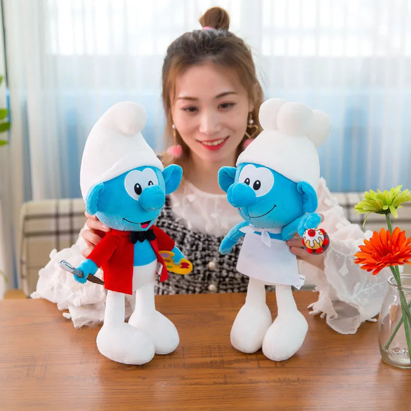 New 40cm Cartoon Character Creative Smurf Cute Plush Toy Kawaii Doll Children’s Soothing Toy Birthday Gift Christmas Gift