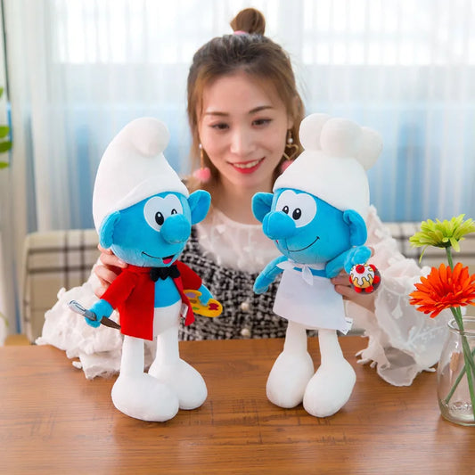 New 40cm Cartoon Character Creative Smurf Cute Plush Toy Kawaii Doll Children’s Soothing Toy Birthday Gift Christmas Gift