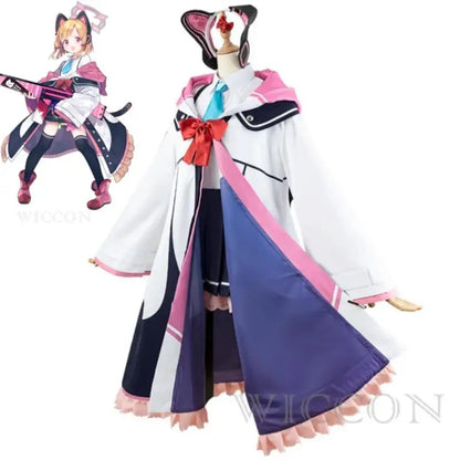Blue Archive Saiba Momoi Cosplay Costume Set Polyester Asian Size