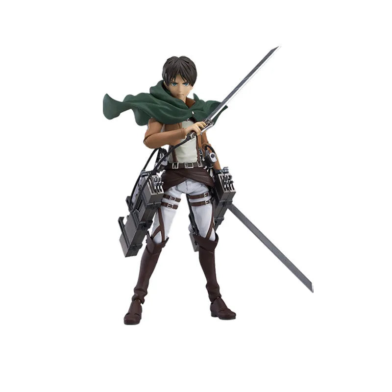 Attack On Titan Eren Jaeger 14cm PVC Figure with Detachable Sword Collectible Toy by BANDAI - With box