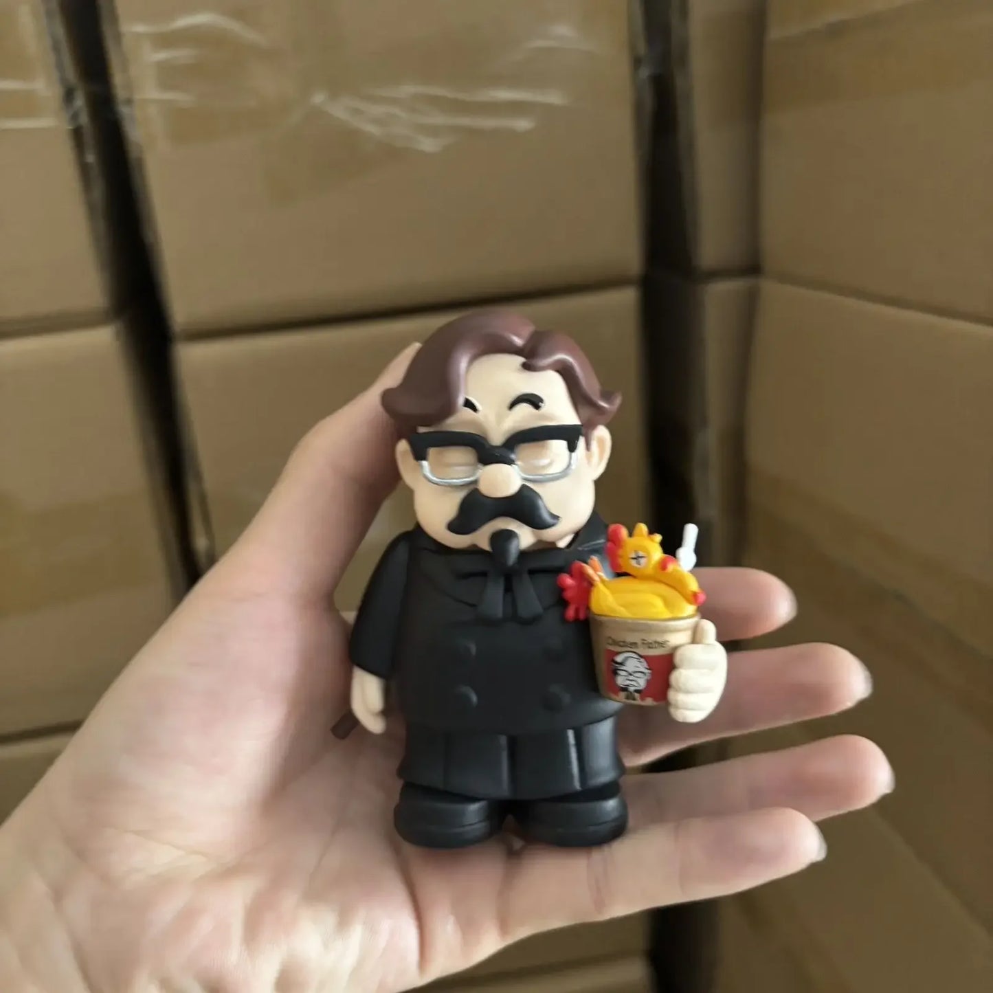 Fried Chicken Godfather's Anime Figure KFC Colonel's Grandpa Toys Action Figurine PVC Statue Model Desk Collection Decor Gifts