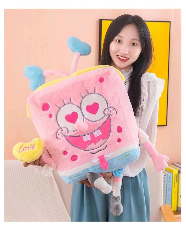 45-100CM SpongeBob SquarePants Patrick Star Doll Anime Cartoon Plush Toy Soft Cute Stuffed Collection Children's Birthday Gift