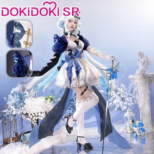 Furina Focalors Doujin Cosplay Costume Game Genshin Impact DokiDoki-SR Fontaine Furina Alice Women Cute Doujin Dress
