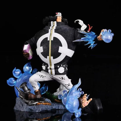 32cm Anime One Piece Figure Bartholemew Kuma Figurine 2 Hands With Light Statue Collection Decor Ornaments Model Doll Gift Toys