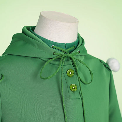 Identity V Fire Investigator LEONARD Cosplay Costume Wig Green Uniform Hat Florian Brand Halloween Party for Women Men Carnival