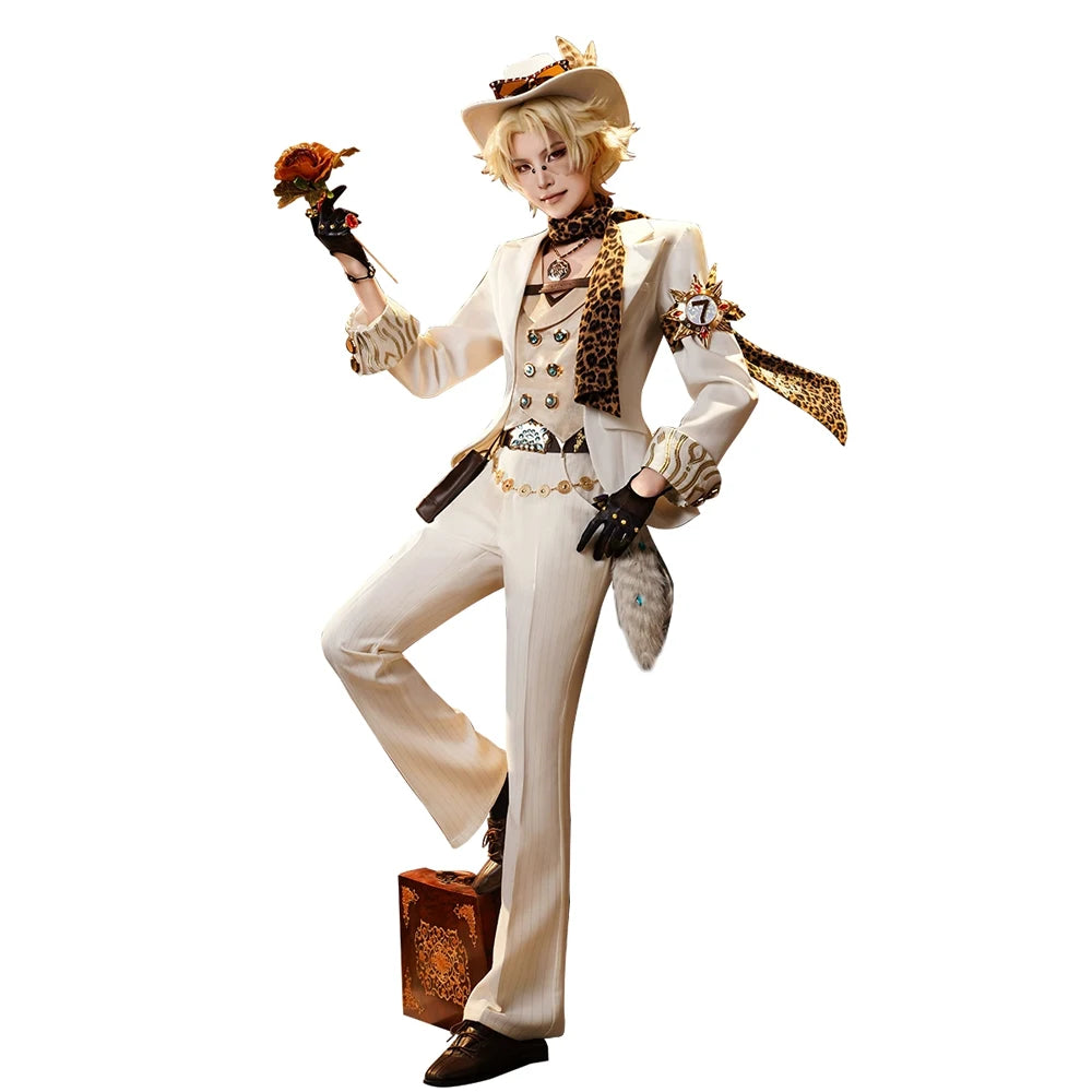Norton Campbell Prospector Cosplay Costume Identity V DokiDoki-SR Men Uniform Norton Campbell Cosplay Hat