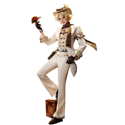 Norton Campbell Prospector Cosplay Costume Identity V DokiDoki-SR Men Uniform Norton Campbell Cosplay Hat