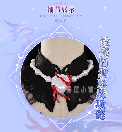 iCoser Honkai Star Rail Hysilens Cosplay Costume Wig Dress Headwear Amphoreus Halloween Party for Women Girls Carnival Cos Props