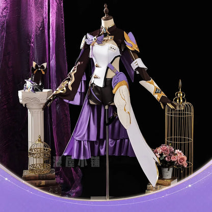 Honkai Impact 3 Elysia Miss Pink Elf Cosplay Costume Wig Dress Headwear Uniform Halloween Party for Women Girls Carnival iCoser