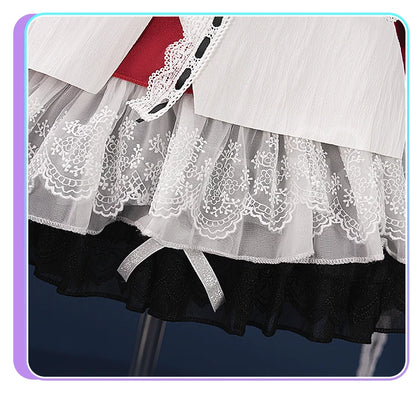 IN STOCK Akiyamaa Mizuki Mikuu Cosplay Costume Game Cosplay【XS-2XL】DokiDoki-R Women White Lolita Dress Mizu5 Cosplay Plus Size