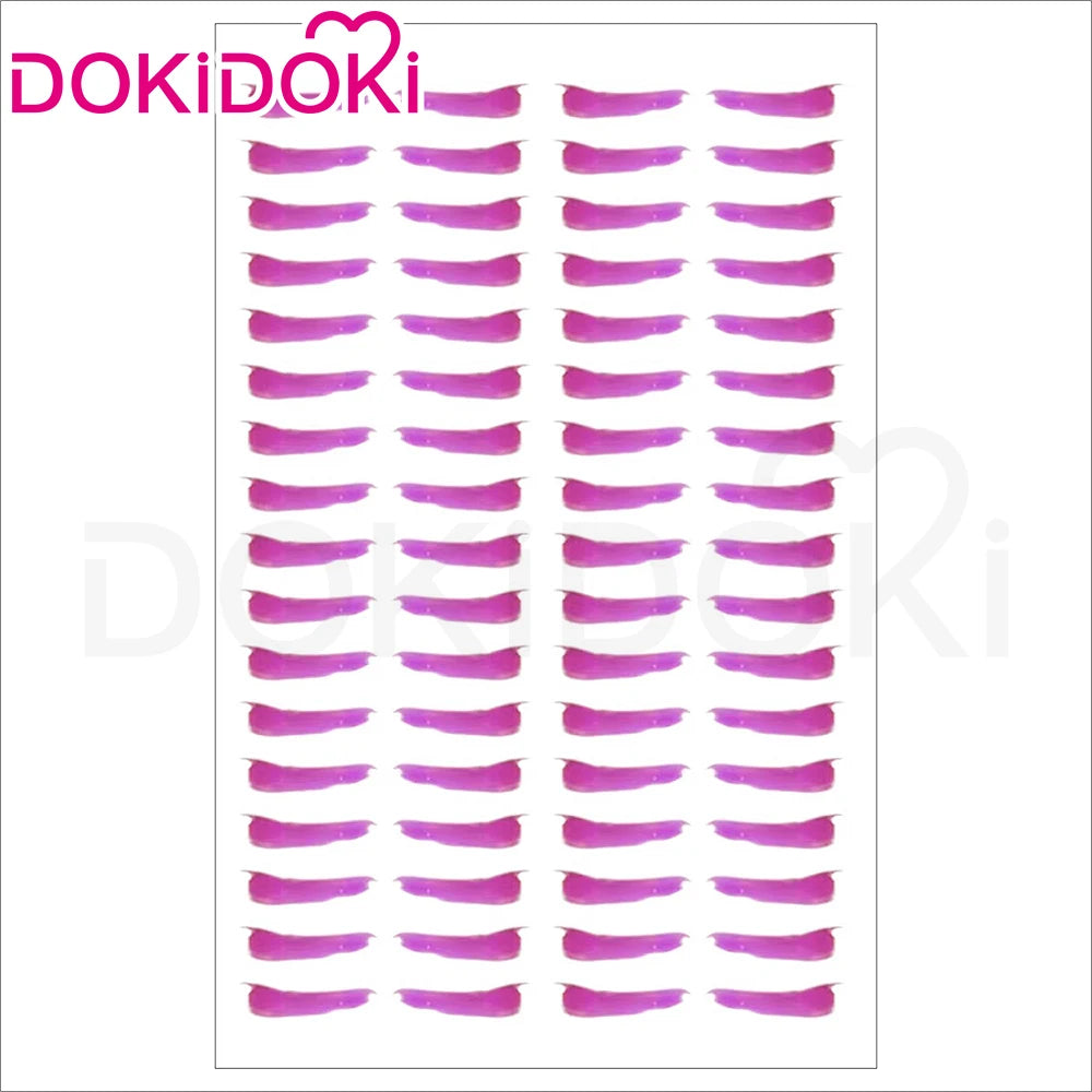 IN STOCK Jinxx Wig Game DokiDoki-R Women 38cm Hair Jinxx Cosplay Mask Tattoo Necklace Nails Bun Wig Luminous Ball Free Cap