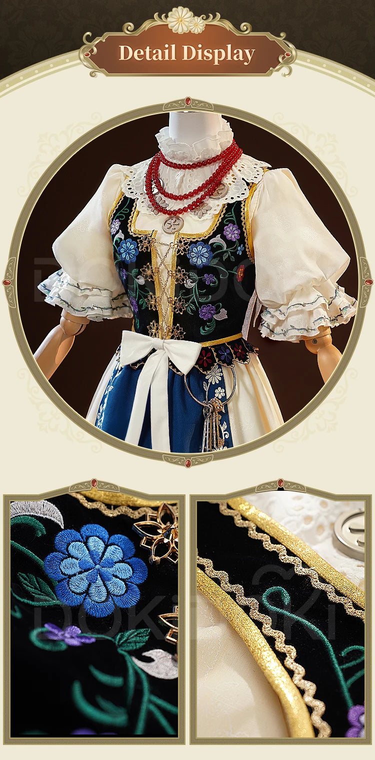 IN STOCK Perfumer Vera Nair Cosplay Costume Game Identity V DokiDoki-SR Women Halloween Costume Perfumer Judith the Dove