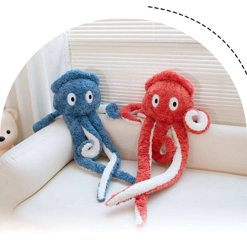 80-90cm Large Ocean Animal Octopus Plush Pillow Huggable Plushies Squid Soft Toy Sofa Bed Pillow Cushion Birthday Gift